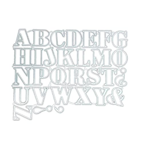 Creative Niedliche Buchstaben A-Z Metall Cutting Dies Stanzschablone DIY Scrapbooking Prägewerkzeug DIY Papierkarten Album Dekoration Metall Die Ausschnitte für Karten machen von unknowns