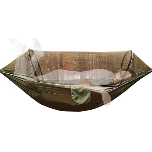 usefulbeauty Camping -Hängematten für Erwachsene, Rucksackhängematte,Hängemattenzelt mit Gnat Net - Automatisches Setup Instant Outdoor Family Shelter für Camping -Picknick, 9x5ft von usefulbeauty