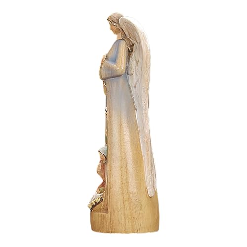 usefulbeauty Krippenfigur der Heiligen Familie,Holzfigur der Heiligen Familie,Jesus-Krippe, Klassische Sammlung, Figuren, dekorative Holzfigur | Geformte, handbemalte dekorative Figur, von usefulbeauty