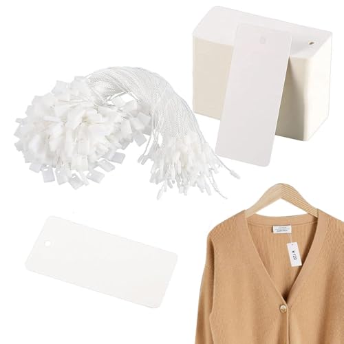 usefulbeauty Preise -Tags mit String angeschlossen, Schmuck Tags Preise - 200x leer beschreibbarer Kartonpapier - Etiketten Anzeige mit Seiletiketten Schmuckkleidung Verkauf von usefulbeauty