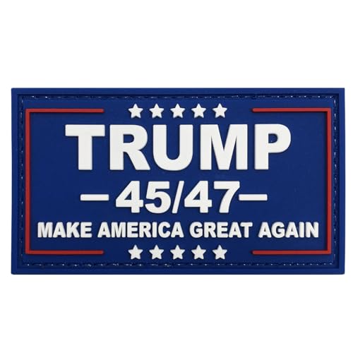 uuKen MAGA4547 "Make America Great Again Trump" Aufnäher für den 45. und 47. Präsident, Marineblau, 7,6 x 4,2 cm, für Hüte, Mützen, Westen, Kleidung, Jacken, Taschen, Rucksäcke von uuKen