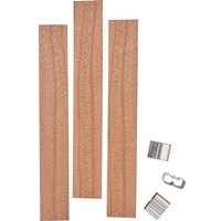 Holzdochte mit Halter - 22 mm, 3 Stück von Beige