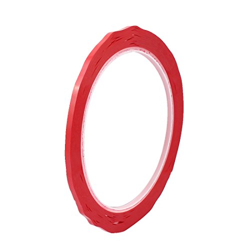 sourcing map 3mm Einseitig starke selbstklebende Folie Klebeband 50M Länge Logo Klebeband Rot von uxcell