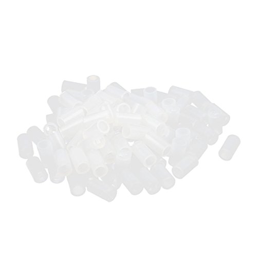 sourcing map Sourcingmap 100PCS Nylon Zylinder LED Spacer Halter Support 3mm x 7mm transparent de von uxcell