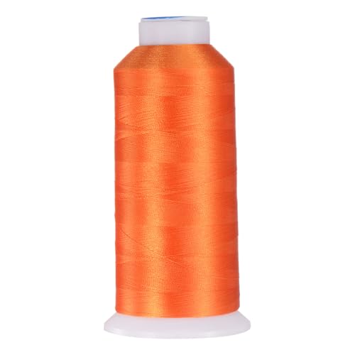 uxcell 120D/2 Nähgarn, 4000 m, Polyester, Quilten, Langarm, Allzweck-Handnähmaschinen, Stickgarne zum Nähen, Quilten, Teilen und Nähmaschinen, Mandarine von uxcell