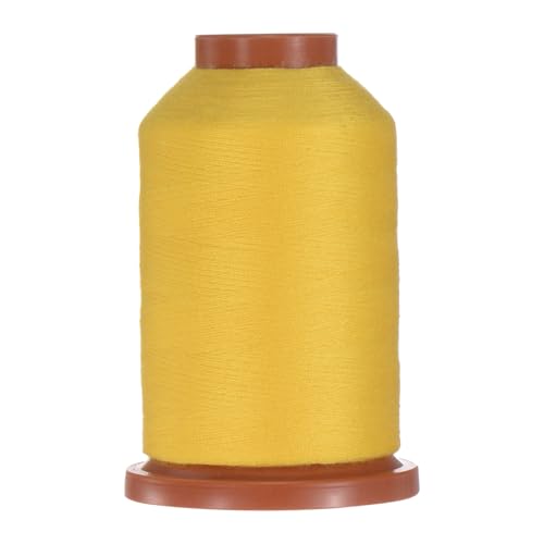 uxcell 40D/2 Nähgarn, 1100 Yards Polyester, Haushaltsnähschnur, Handnähen, Polyesterschnur für Kleidung, Nähen, Schuhbeutel, Reparatur, DIY, Handwerk, Goldgelb von uxcell