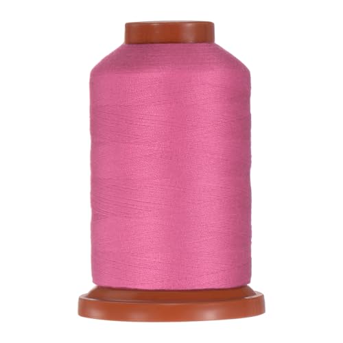 uxcell 40D/2 Nähgarn, 1100 Yards Polyester, Haushaltsnähschnur, Handnähen, Polyesterschnur für Kleidung, Nähen, Schuhbeutel, Reparatur, DIY, Handwerk, dunkles Rosenrot von uxcell