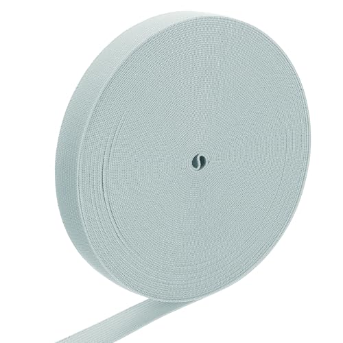 uxcell Elastisches Band, 1,8 cm x 12,7 m, Stretch-Strick-Gummibänder, Stoff-Gummiband zum Nähen, Perücken, Bund, Hosen, Handwerk DIY (Grau) von uxcell