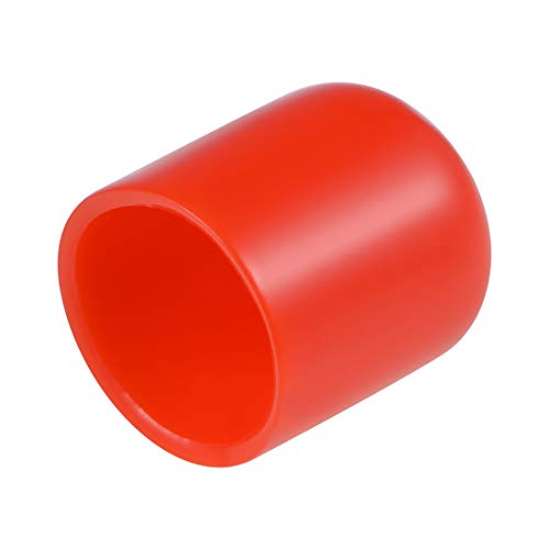 uxcell Gummi-Endkappen, 19 mm, Vinyl, rund, 10 Stück, Rot von uxcell