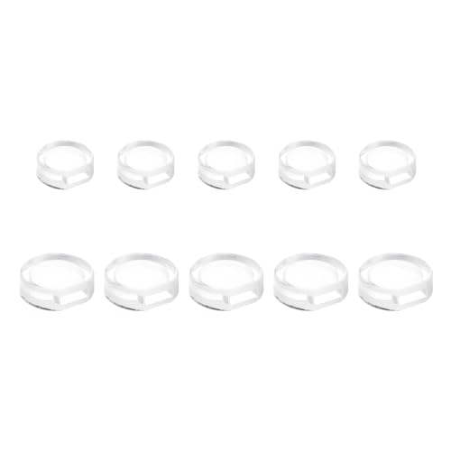 uxcell Ohrring-Pads, 48 Stück, 2 Größen – Silikon-Clip-On-Ohrring-Verschlüsse, weiche Komfort-Ohrring-Kissen, Ersatz für Schmuck (transparent) von uxcell