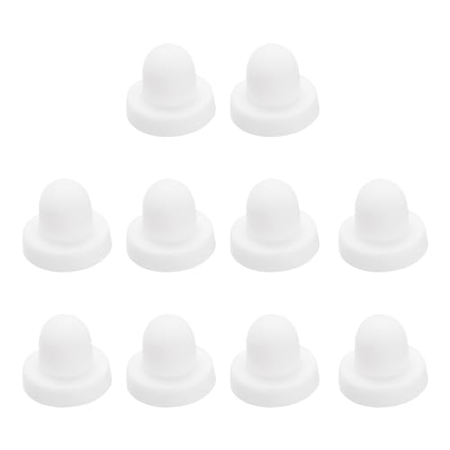 uxcell Ohrring-Verschlüsse, Silikon-Ohrring-Verschlüsse für Ohrstecker, weiche Ohrring-Verschlüsse, Ersatz-Verschlüsse für Fischhaken, Ohrringe, Weiß, 6 mm, 100 Stück von uxcell
