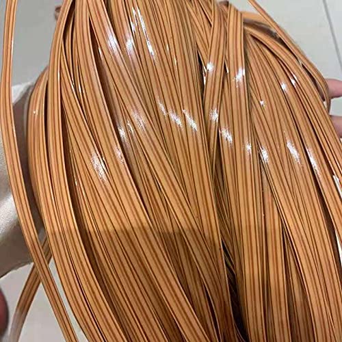 500g(65m) Synthetische Rattan Weben Material, Flaches PE-Rattan Kaffee Farbverlauf Flache Kunststoff Rattan Für Stricken Reparatur Stuhl Tisch Haushalt aufbewahrungsbox Möbel DIY Kunst & Handwerk von uyeoco