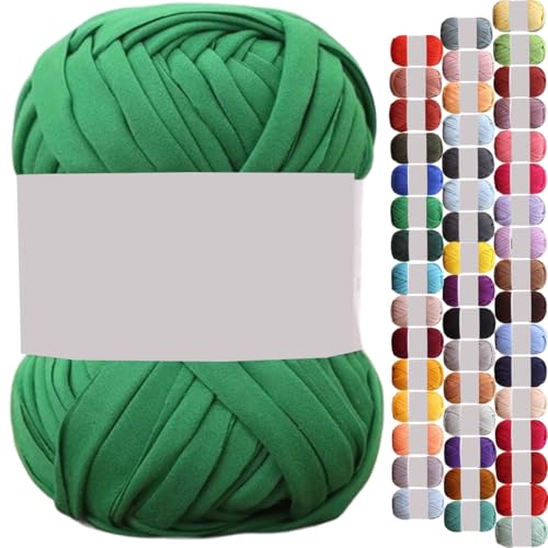 uyeoco 100g T-Shirt Garn, Textilgarn zum Häkeln für Körbe Bändchengarn Polyester Rope Garn zum Häkeln, T Shirt Garn zum Häkeln Häkelkorb Taschen Teppiche Wandbehang Makramee(P35,1 roll(100g)) von uyeoco