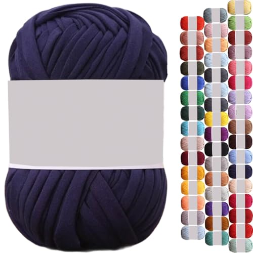 uyeoco 100g T-Shirt Garn, Textilgarn zum Häkeln für Körbe Bändchengarn Polyester Rope Garn zum Häkeln, T Shirt Garn zum Häkeln Häkelkorb Taschen Teppiche Wandbehang Makramee(P6,1 roll(100g)) von uyeoco