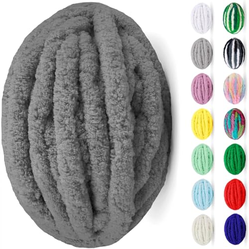 uyeoco Chunky Wolle Zum Häkeln Wolle Zum Häkeln Dickes Garn Dicke Wolle Zum Handstricken Handstrickgarn Decke Stricken Mit Hände Handstrickwolle Armstricken Yarn(Colour 18,5 roll(1250g)) von uyeoco