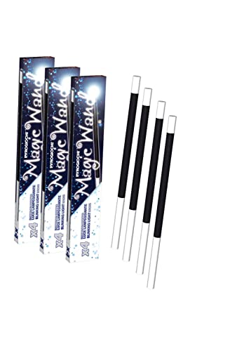 vama Magic Wand Blitztürme Blinkstäbe Blinker Strobe Sticks für Fotografie Halloween Hochzeit Geburtstag Party tierfreundlich Jugendfeuerwerk (3 Packungen) von vama