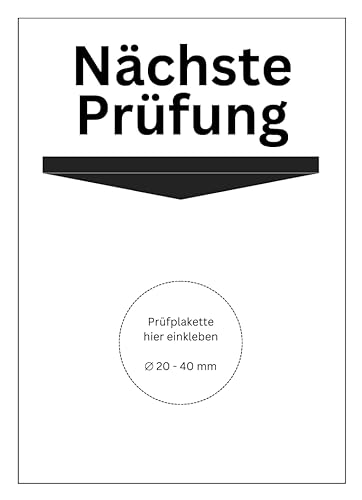 30 witterungsbeständige Grundplaketten - für Prüfplaketten ⌀ 20-40 mm - permanent klebend - outdoor - nächste Prüfung (30 Stück) von vamani