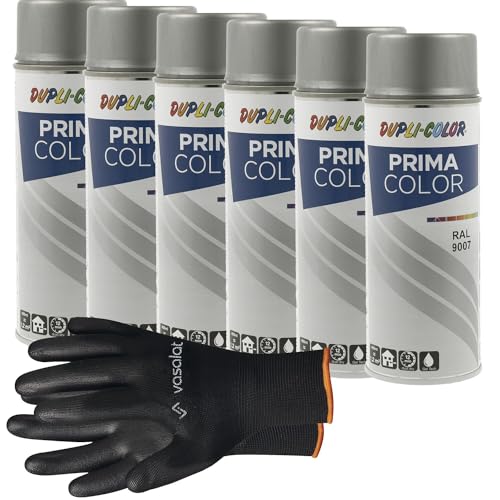 vasalat Dupli-Color Lackspray graualuminium matt RAL 9007 - Sprühlack für Metall, Kunststoff und Holz - wetterfeste Sprühfarbe für den Innen- und Außenbereich UV -beständig, 6 Stück vasalat Dupli-Color Lackspray graualuminium matt RAL 9007 - Sprühlack für Metall, Kunststoff und Holz - wetterfeste Sprühfarbe für den Innen- und Außenbereich UV -beständig, 6 Stück von vasalat