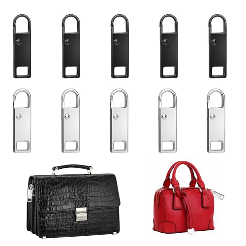 Reissverschluss Zipper für Reißverschluss,10 Stück Reißverschluss Zieher Reparatur Set,Reißverschluss Zipper,Reißverschluss Reparatur Set,für Zipper Koffer Stiefel Jackenrucksäcke Kleidung Schuhe von vcsjw