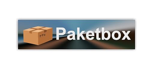 Paketbox Aufkleber zur Kennzeichnung Ihrer Paketbox in verschiedene Größen und Designs (RMw10/13) (silberblau schlank, 15cm Länge) von verkauflade by Chr/Su