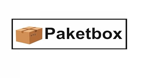 Paketbox Aufkleber zur Kennzeichnung Ihrer Paketbox in verschiedene Größen und Designs (RMw10/6) (weiß schlank, 15cm Länge) von verkauflade by Chr/Su