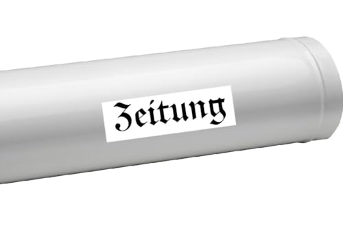 Zeitungs Schriftzug Aufkleber Kennzeichnungs Aufkleber für Zeitungsrollen (RPM3) (Nr.3, 15cm) von verkauflade by Chr/Su