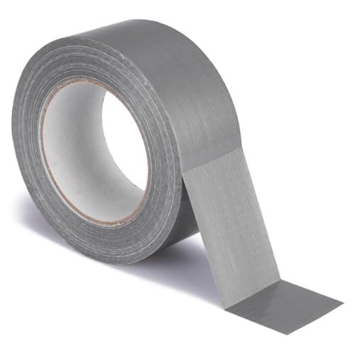 verpacking Premium Panzertape 50 m x 48 mm Silber Gewebeband Gaffa Tape Reparaturband hohe Klebekraft Klebeband mit Naturkautschuk-Kleber (10 Stück) von verpacking