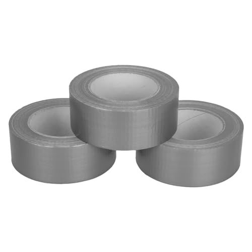 verpacking Premium Panzertape 50 m x 48 mm Silber Gewebeband Gaffa Tape Reparaturband hohe Klebekraft Klebeband mit Naturkautschuk-Kleber (3 Stück) von verpacking