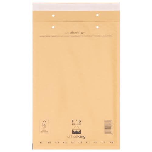 50 Luftpolstertaschen Versandtaschen Luftpolsterumschlag Luftpolsterversandtaschen F6 (240 x 350mm) Braun von verpacking