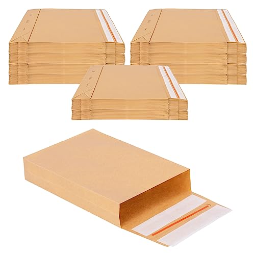 verpacking Faltentaschen 229 x 162 x 40 mm mit Klotzboden, doppelte Haftklebung und Aufreißfaden Versandtasche (500 Stück) von verpacking