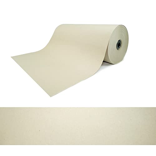 verpacking Schrenzpapier auf Rolle | 100 g/m² | 50 cm x 191 m 1 Rolle | Verpackungsmaterial Packpapier Füllmaterial von verpacking