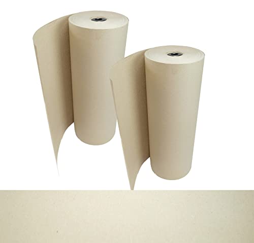 verpacking Schrenzpapier auf Rolle | 80 g/m² | 50 cm x 250 m, 2 Rollen | Verpackungsmaterial Packpapier Füllmaterial Verpackungspapier Polsterpapier von verpacking