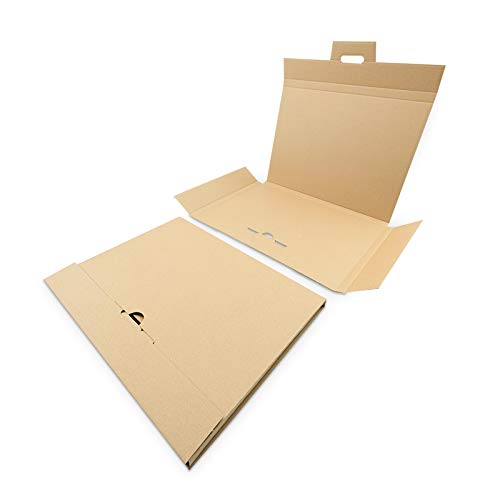 verpacking Kalenderverpackungen 340 x 240 x 15 mm Braun Verpackung KV 2 (Außenmaße 350 x 250 x 20 mm) wiederverschließbare Versandtasche stabil & zuverlässig Präsentationsmappe Großbrief (10 Stück) von verpacking