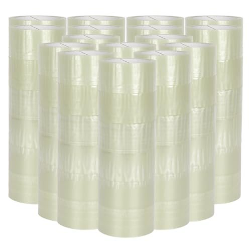 verpacking PP Klebeband 50 mm x 66 m Transparent [Ausf??hrung, Farbe & St??ckzahl w??hlbar] Standard abrollend Paketklebeband Packband Verpackungsklebeband 96 Rollen von verpacking