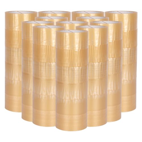 verpacking PP-Klebeband 50 mm x 66 m Transparent [Ausf??hrung, Farbe & St??ckzahl w??hlbar] leise abrollend Paketklebeband Packband Verpackungsklebeband 72 Rollen von verpacking