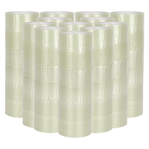 verpacking PP Klebeband 50 mm x 66 m Transparent [Ausf??hrung, Farbe & St??ckzahl w??hlbar] Standard abrollend Paketklebeband Packband Verpackungsklebeband 72 Rollen von verpacking