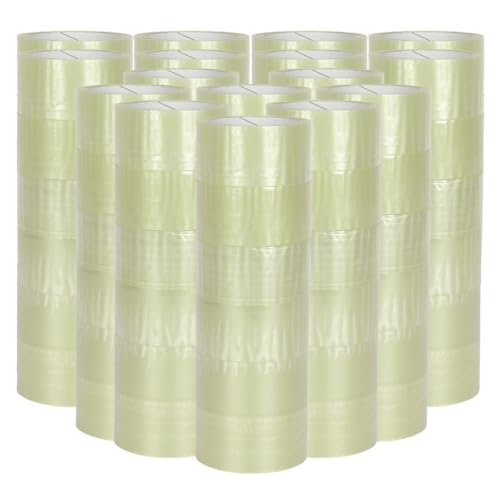 verpacking PP-Klebeband 50 mm x 66 m Transparent [Ausf??hrung, Farbe & St??ckzahl w??hlbar] extra leise abrollend Paketklebeband Packband Verpackungsklebeband 96 Rollen von verpacking