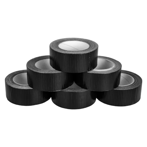 verpacking Premium Panzertape 50 m x 48 mm Schwarz Gewebeband Gaffa Tape Reparaturband hohe Klebekraft Klebeband mit Naturkautschuk-Kleber (6 Stück) von verpacking