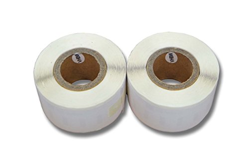 vhbw 2x Etiketten-Rolle 28mm x 89mm (130 Etiketten) für Etikettendrucker, Dymo 99010 Ersatz, Ordner, Regal, Schilder von vhbw