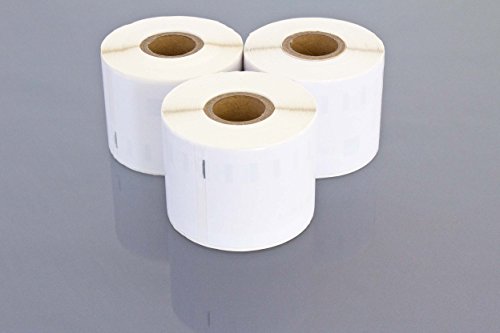 vhbw 3x Etiketten-Rolle 54mm x 101mm (220 Etiketten) kompatibel mit Dymo LabelWriter LW450 Duo, LW450, LW450 Twin Turbo Etiketten-Drucker von vhbw