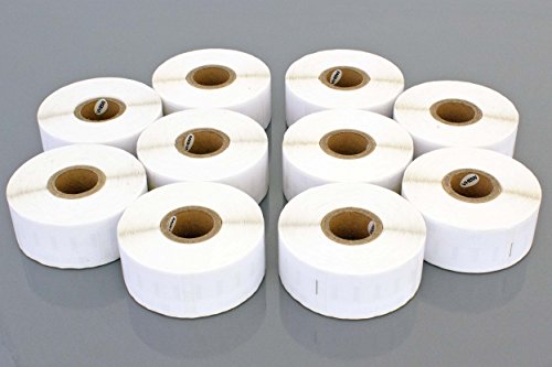 vhbw Set 10x Etiketten-Rolle 19mm x 51mm (220 Etiketten) kompatibel mit Dymo LabelWriter 310, 310 II, 320, 310 Turbo II Etiketten-Drucker von vhbw