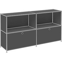 viasit Sideboard System4, 47479 anthrazit 152,9 x 40,4 x 80,7 cm von viasit