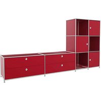 viasit Sideboard System4, 83905 rubinrot 227,9 x 40,4 x 118,2 cm von viasit