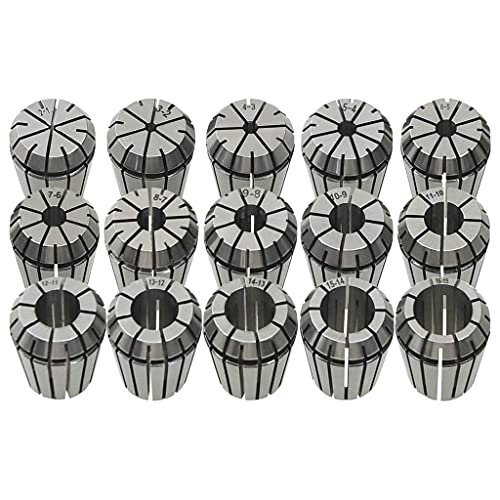 vidaXL ER25 Spannzangen Set 15-tlg. Drehwerkzeugsatz für Industrie Einsetzbar Fräsmaschinen Werkzeug Graviermaschine Spannzangensatz vidaXL ER25 Spannzangen Set 15-tlg. Drehwerkzeugsatz für Industrie Einsetzbar Fräsmaschinen Werkzeug Graviermaschine Spannzangensatz von vidaXL