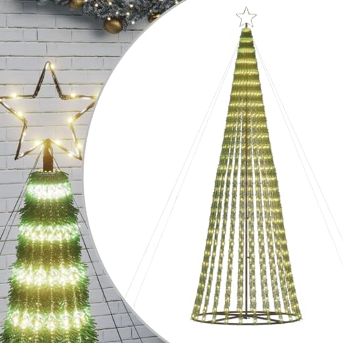 vidaXL LED Weihnachtsbaum 688 LEDs Warmweiß 300 cm von vidaXL