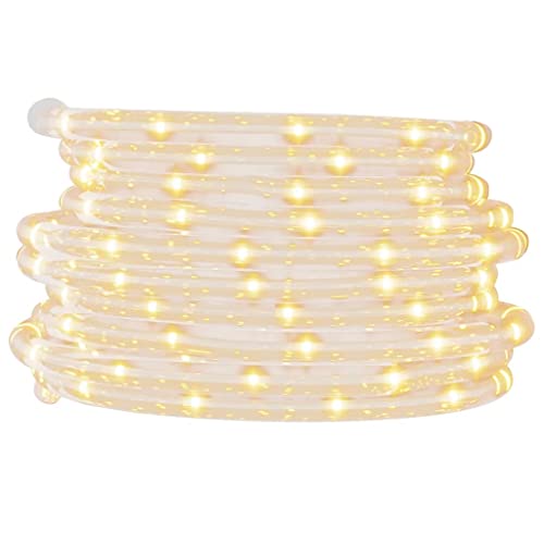 vidaXL Lichtschlauch 120 LEDs Lichterschlauch Lichterkette LED-Streifen Außen Innen Party Deko Weihnachtsbeleuchtung Weihnachtsdeko Warmweiß 5m PVC von vidaXL