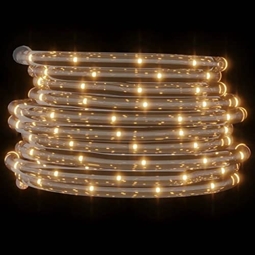 vidaXL Lichtschlauch 240 LEDs Lichterschlauch Lichterkette LED-Streifen Außen Innen Party Deko Weihnachtsbeleuchtung Weihnachtsdeko Warmweiß 10m PVC von vidaXL