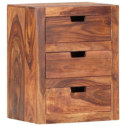 vidaXL Akazie-Holz Massiv Nachttisch mit 3 Schubladen Nachtschrank Nachtkommode Nachtkonsole Nachtschränckchen Kommode Schrank Schlafzimmer 40x30x50cm vidaXL Akazie-Holz Massiv Nachttisch mit 3 Schubladen Nachtschrank Nachtkommode Nachtkonsole Nachtschränckchen Kommode Schrank Schlafzimmer 40x30x50cm von vidaXL