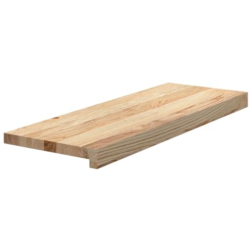 vidaXL Treppenstufen 2 STK. Unbehandelt 70x30x2 cm Massivholz Eiche, Treppenstufe für Holztreppen, Treppenstufe Holz, Fenstersims, Treppenstufe Eiche von vidaXL