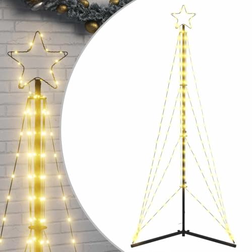 vidaXL Weihnachtsbaum-Beleuchtung 363 LEDs Warmweiß 180 cm, Weihnachtsbaum, Weihnachtsbaum Kegelbaum, Weihnachtskegelbaum, Weihnachtsbaumbeleuchtung von vidaXL